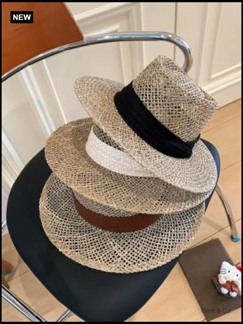 Hollow Out Straw Sun Hat for Women - Stylish Breathable Beach Vacation Visor